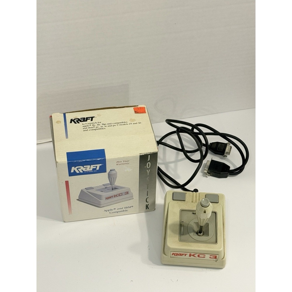 Vintage Kraft KC3 Precision Joystick Apple & IBM Compatible BKL 36E 820047